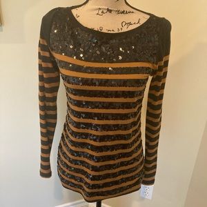 Loft Sequin top Xs